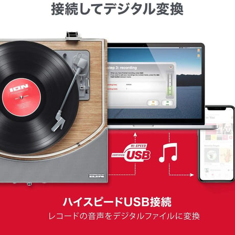 ION レコードプレーヤー Premier LP Natural