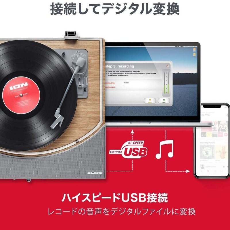 ION レコードプレーヤー Premier LP Natural | JEUGIA[BASIC