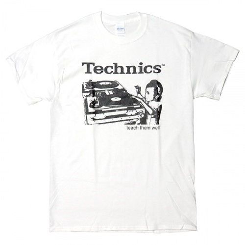 テクニクスtシャツ TECHNICS TURNTABLE WHITE テクニクスターンテーブル