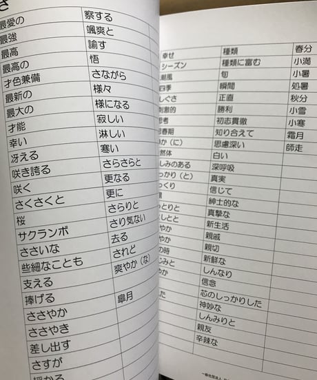 折り句辞書1冊
