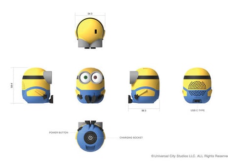 ミニオンズ Bluetoothスピーカー ボブ [MINIONS BT SPEAKER Bob]