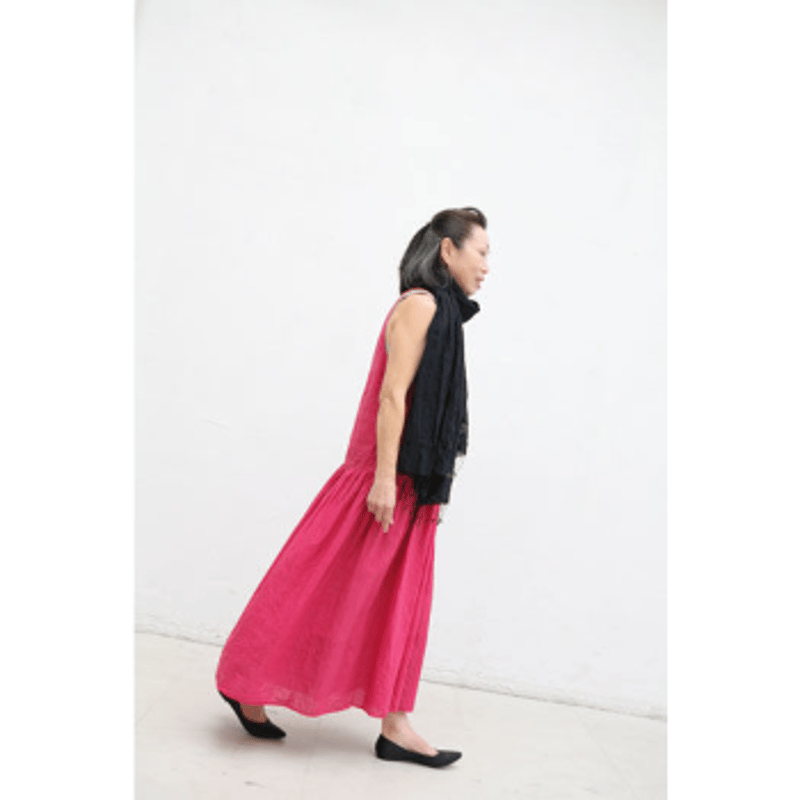 Khadiシャンブレー・ベリーピンクワンピース | SHOP-CHAR
