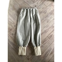 ウールマット・裾リブパンツ