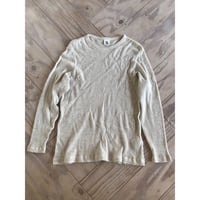 ワッフル・クルー長袖Ｔシャツ（ユニセックス）