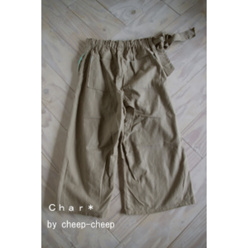 島のふく コットンヘンプ巻き風パンツ | SHOP-CHAR