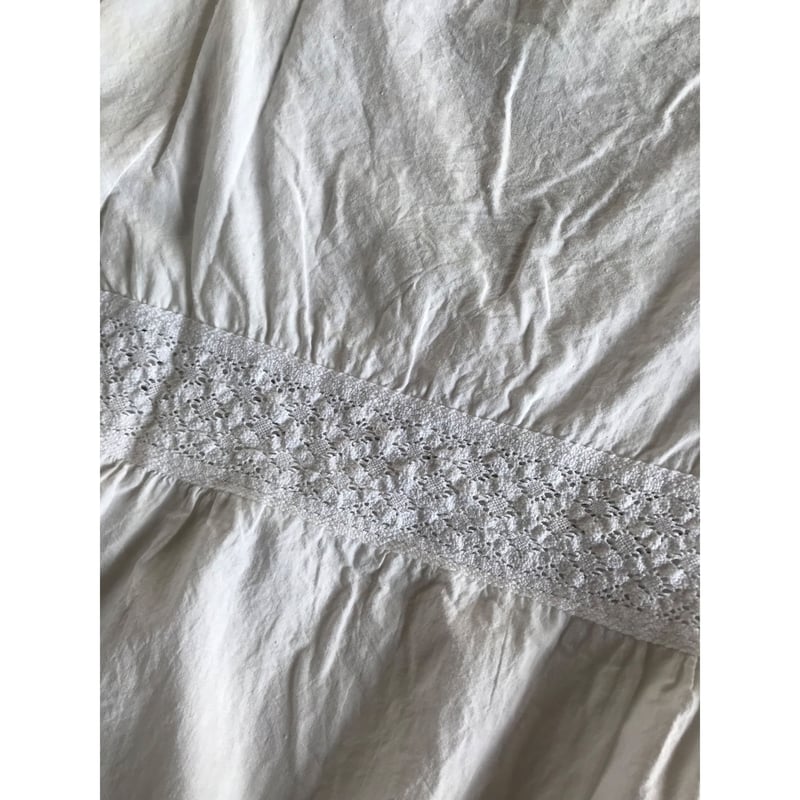 Khadi Vネックレースチュニック | SHOP-CHAR Khadi Vネックレースチュニック | SHOP-CHAR