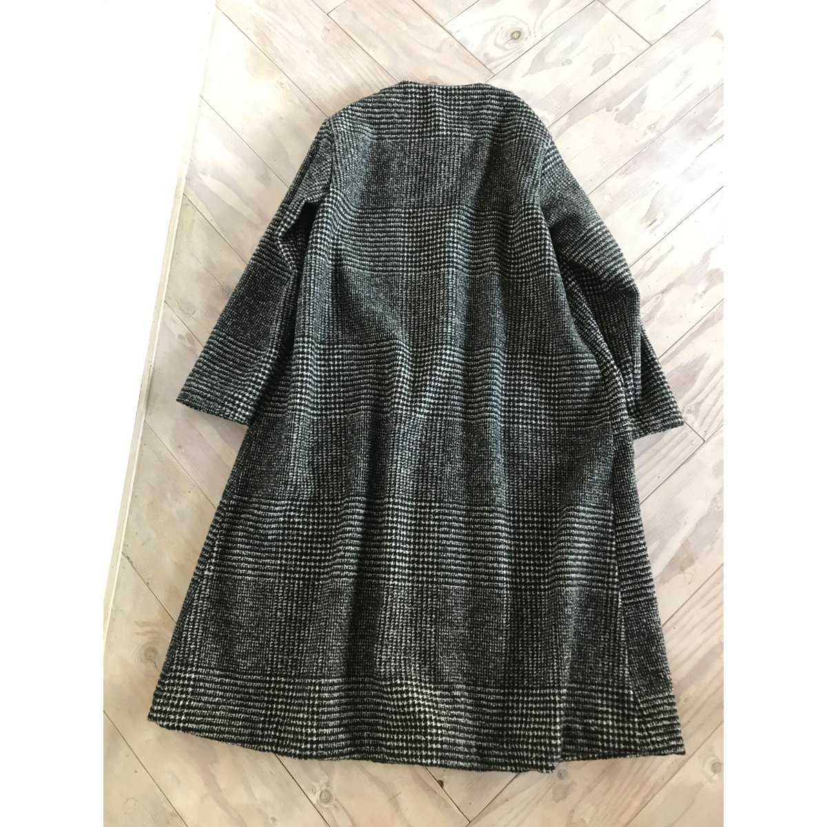 W/Sグレンチェック・ノーカラーコート | SHOP-CHAR W/Sグレンチェック・ノーカラーコート | SHOP-CHAR