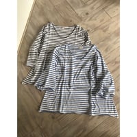 ボーダー天竺・カーリングTシャツ・２カラー