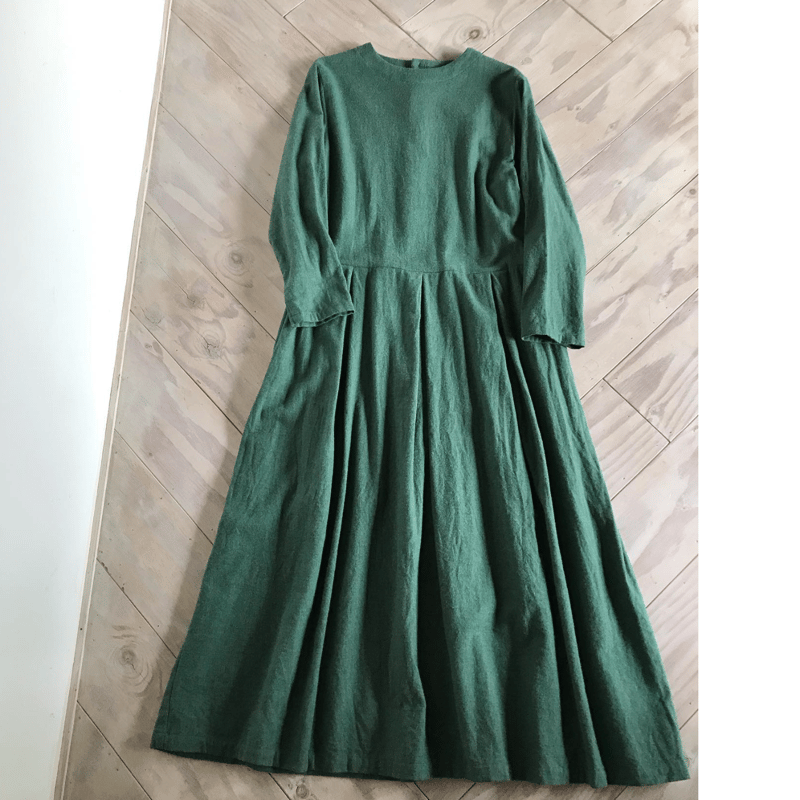 ソフトビエラ起毛・クルーロングワンピース | SHOP-CHAR