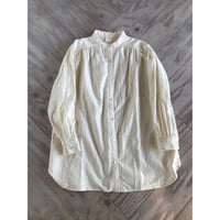 綾ネル・スタンドロングシャツ