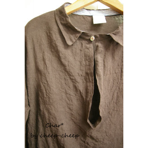 ブラウンリネン・クールシャツ | SHOP-CHAR