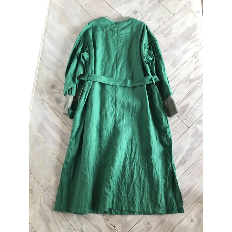 フレンチリネン・リブ衿ワンピース | SHOP-CHAR