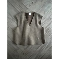 ウール接結・Vネックベスト