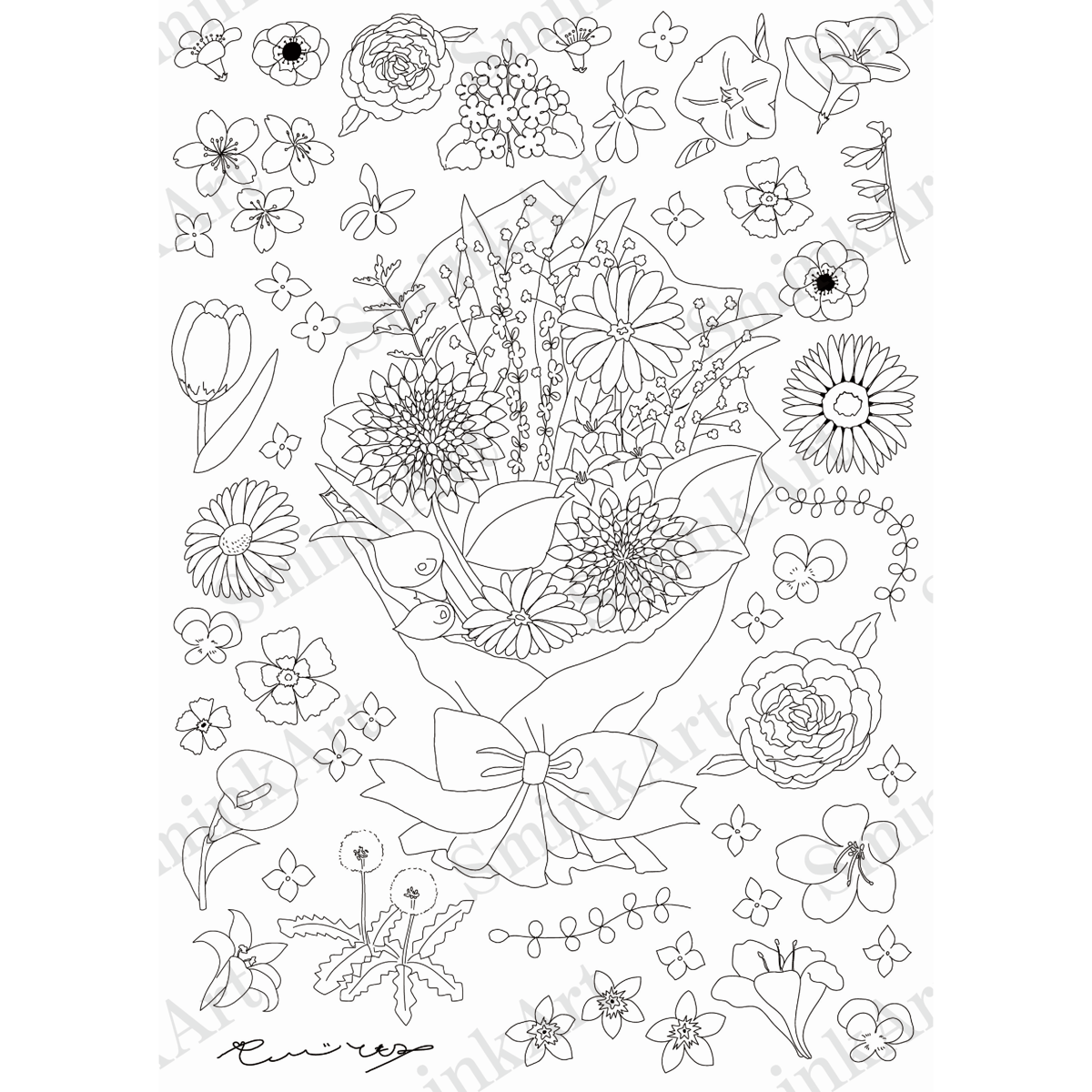 手描きアート作品 A4サイズ 尾九 開運イラスト 招き虎 寿文字 A4サイズ フレーム付き