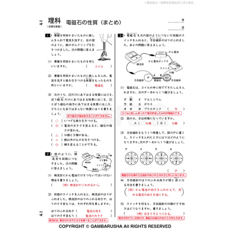 小学5年生理科（1年間分）