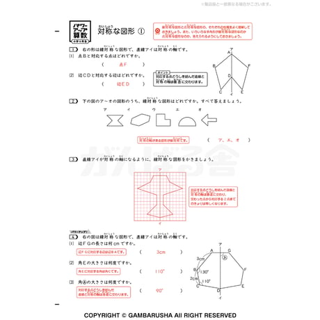 パワーアップ算数6年生・計算 & 文章/図形SET（1年間分）