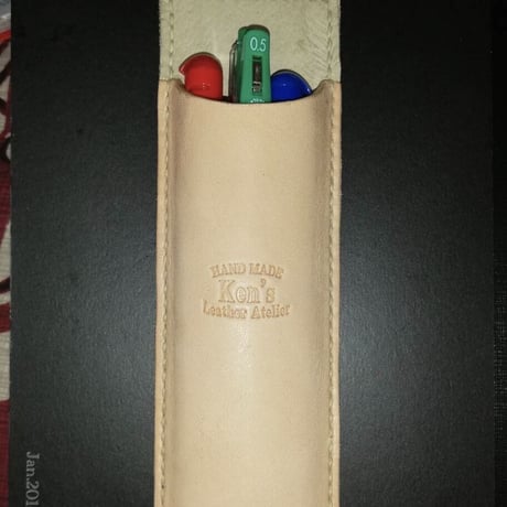 《本革手縫》A5手帳用ペンケース《3本挿し》