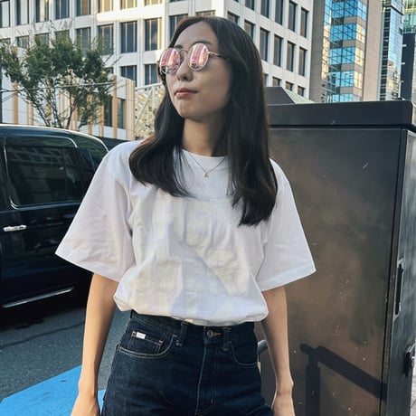 Logo×DON'T BE AFRAID TO HAVE FUN. T-shirt（WhitexWhite）