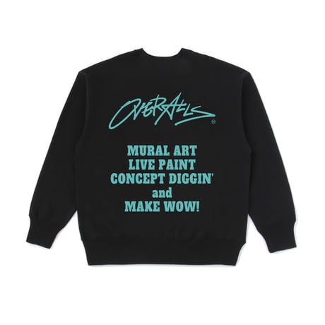 OVER ALLs College Crew Sweat（BlackxBlue）