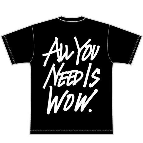 Logo×ALL YOU NEED IS WOW. T-shirt（Black）