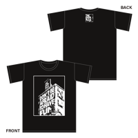 DON'T BE AFRAID TO HAVE FUN "MURAL" . T-shirt（BlackxWhite）