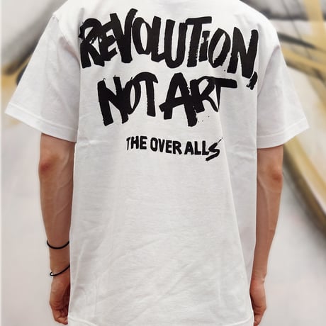 Logo×REVOLUTION, NOT ART T-shirt（White）