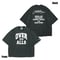 【限定追加販売】OVER ALLs College T-shirt（BlackxWhite）