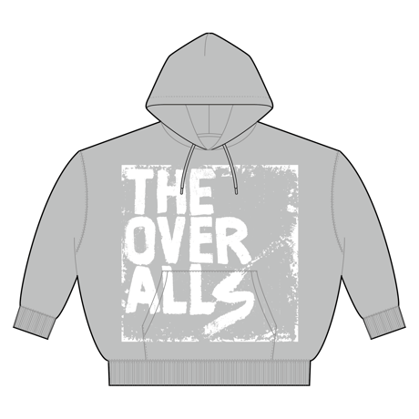 Logo×ALL YOU NEED IS WOW. Pullover Hoodie（Grey×White）