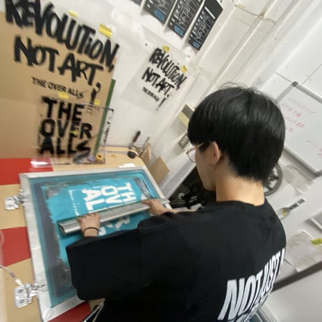 Logo×REVOLUTION, NOT ART T-shirt（White）