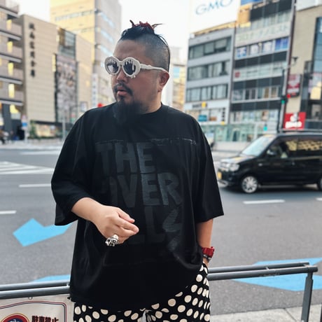Logo×DON'T BE AFRAID TO HAVE FUN. T-shirt（BlackxBlack）