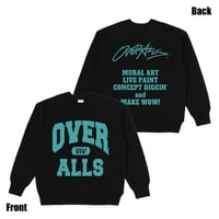 OVER ALLs College Crew Sweat（BlackxBlue）