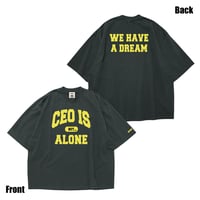 CEO IS ALONE T-shirt（BlackxYellow）