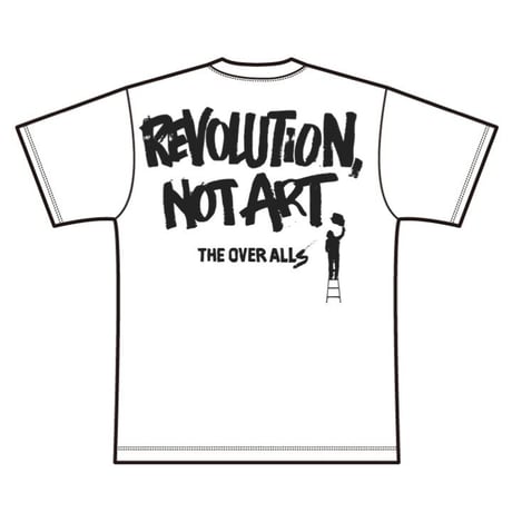 Logo×REVOLUTION, NOT ART T-shirt（White）