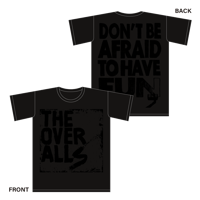 Logo×DON'T BE AFRAID TO HAVE FUN. T-shirt（BlackxBlack）