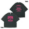 【限定追加販売】OVER ALLs College T-shirt（BlackxPink）