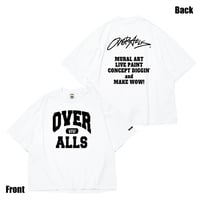 OVER ALLs College T-shirt（WhitexBlack）