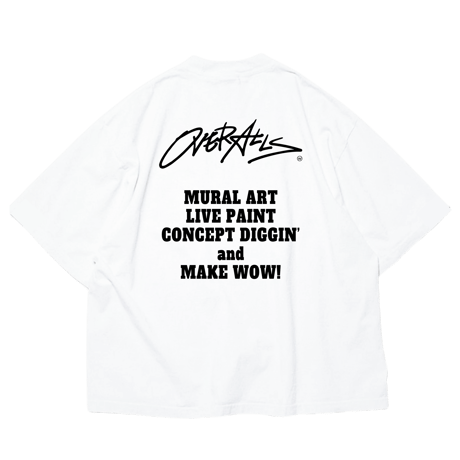 OVER ALLs College T-shirt（WhitexBlack）