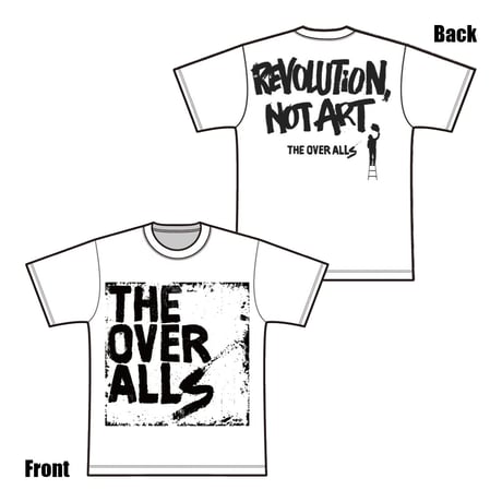 Logo×REVOLUTION, NOT ART T-shirt（White）