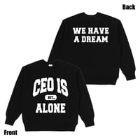 CEO is ALONE Sweat（BlackxWhite）