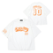 TEAM OVER ALLs No.10 T-shirt（White x  Orange）