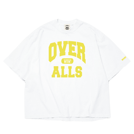 OVER ALLs College T-shirt（WhitexYellow）