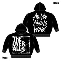 Logo×ALL YOU NEED IS WOW. Pullover Hoodie（Black×White）