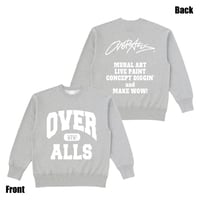 OVER ALLs College Crew Sweat（AshxWhite）