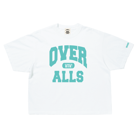 OVER ALLs College T-shirt（WhitexBlue）