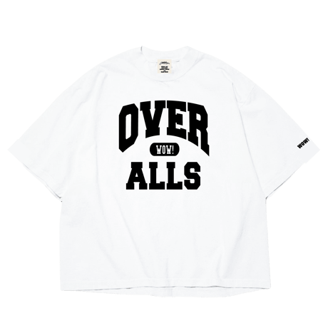OVER ALLs College T-shirt（WhitexBlack）