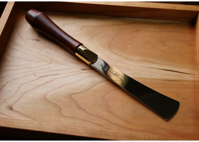 YORK SHINE 別注漉ナイフ ココボロバージョン ✩atLeatherWorks