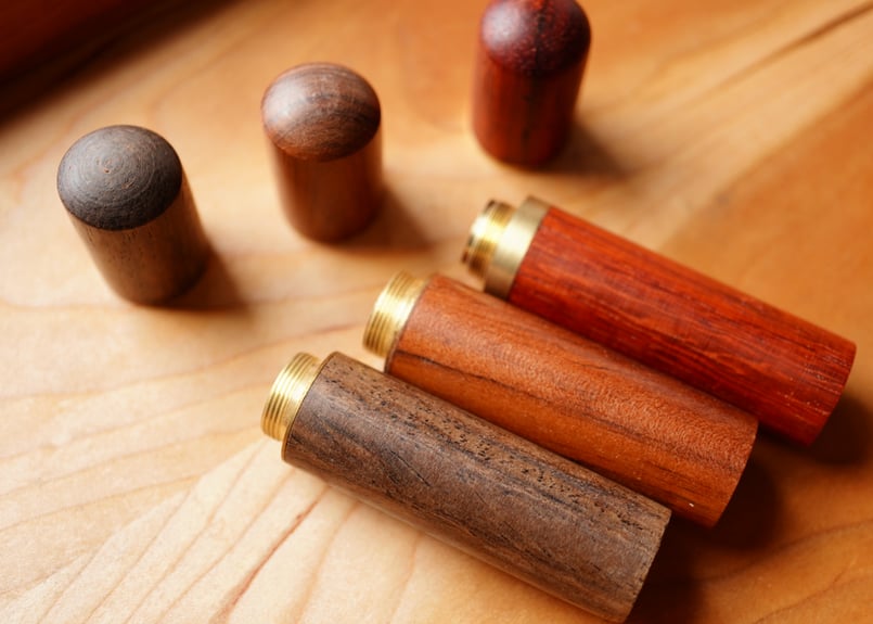 【未使用】atelier dehors 栃×レジン ニードルケース | at Leather Works レザークラフトツール