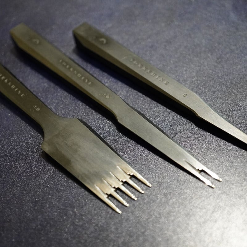 YORKSHINE 菱目打ちセット(1、2、5刃) | at Leather Works レザ...
