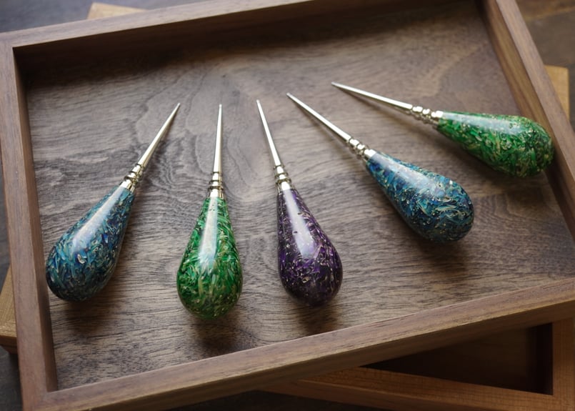 スタビライズウッド丸目打ち | at Leather Works レザークラフトツール