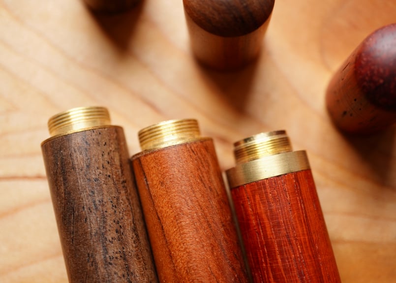 【未使用】atelier dehors 栃×レジン ニードルケース | at Leather Works レザークラフトツール